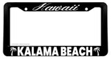 Kalama Beach Hawaii HI License Plate Frame - OwnTheAvenue