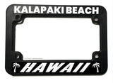 Kalapaki Beach Hawaii HI Motorcycle License Plate Frame - OwnTheAvenue