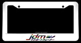 JDM Kanji Japanese Badge Logo Style Reflective Drift White License Plate Frame - OwnTheAvenue