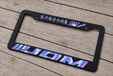 JDM Rising Sun Kanji Japanese Glow In The Dark License Plate Frame