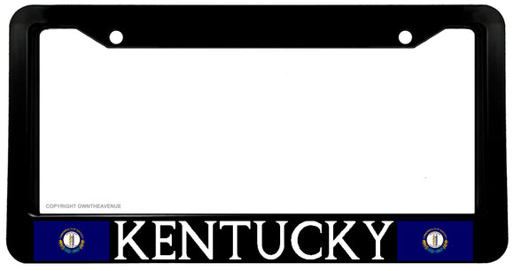 Kentucky Flag Car Truck License Plate Frame - Model V001 - OwnTheAvenue