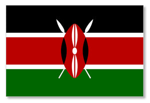 Kenya Kenyan Country Flag Car Truck Window Bumper Laptop Cooler Sticker Decal
