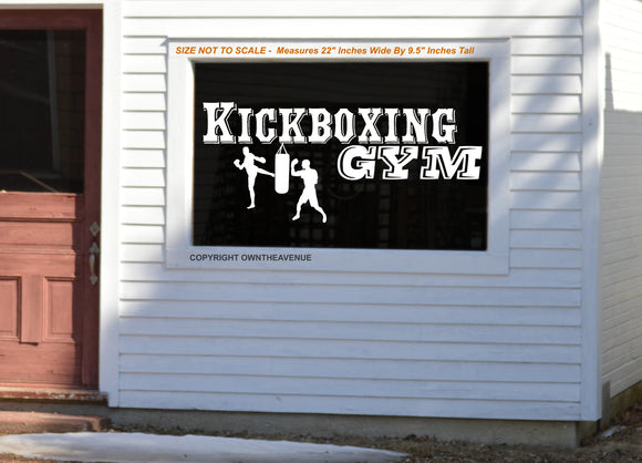 Kickboxing Gym Outdoor Wall Vinyl Decor Decal Sticker For Business - 22