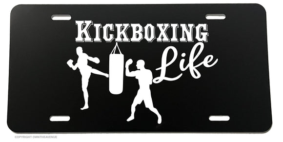 Kickboxing Life Sports Gym Car Truck Auto License Plate Cover - OwnTheAvenue