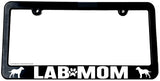 Lab Mom Labrador Retriever Pet Dog Car Truck Auto License Plate Frame - OwnTheAvenue