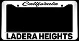 Ladera Heights California White License Plate Frame - OwnTheAvenue