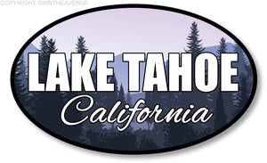 Lake Tahoe California CA Snow Ski Skiing Mountain Car Truck Sticker Decal 4" - OwnTheAvenue