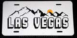 Las Vegas Car Truck SUV White Metal License Plate - OwnTheAvenue
