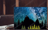 Mountains Outer Space Stars Vinyl Skin Wrap Sticker For Laptop Tablets - OwnTheAvenue