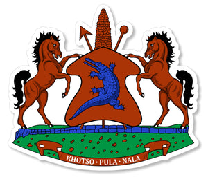 Lesotho Coat of Arms Car Truck Window Bumper Laptop Cooler Sticker Decal 3.75" - OwnTheAvenue