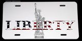 Liberty American Flag Patriotic Freedom Car Truck License Plate Frame Cover