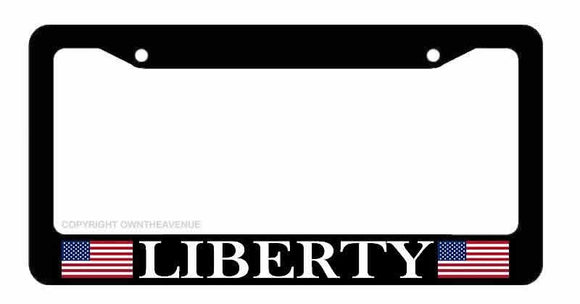 Liberty American Flag Patriotic Car Truck License Plate Frame - OwnTheAvenue