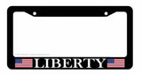 Liberty American Flag Patriotic Car Truck License Plate Frame