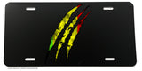 Rasta Lion Claw Off Road Lifted Truck Auto License Plate