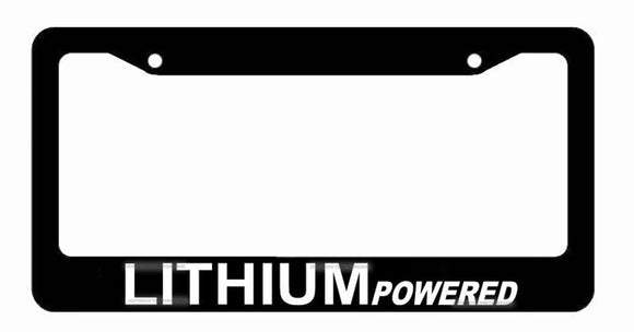 Lithium Powered Funny Sports Hybrid Car Drift Race License Plate Frame