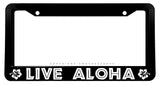 Live Aloha Hawaii Hibiscus License Plate Frame - OwnTheAvenue