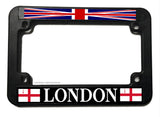 London United Kingdom UK Flag Motorcycle License Plate Frame