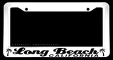Long Beach California Auto Car Truck White License Plate Frame - OwnTheAvenue