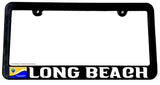 Long Beach Flag Slim Style Car Truck Auto License Plate Frame - OwnTheAvenue