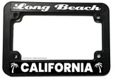 Long Beach California Motorcycle License Plate Frame - OwnTheAvenue
