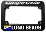 Long Beach Flag California Motorcycle License Plate Frame - OwnTheAvenue