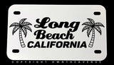 Long Beach California Motorcycle Metal License Plate - OwnTheAvenue