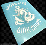 Nice Size - Loose Lips Sink Ships Tattoo Art Style Serpent Snake Vinyl Decal Sticker - OwnTheAvenue