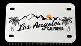 Los Angeles California Motorcycle Metal License Plate - OwnTheAvenue
