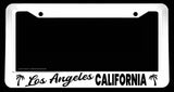 Los Angeles California Auto Car Truck White License Plate Frame - OwnTheAvenue