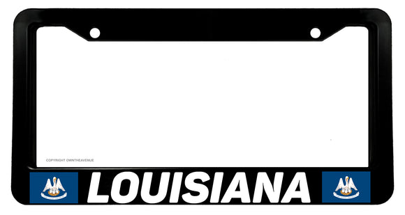 Louisiana Flag Car Truck Auto License Plate Frame - OwnTheAvenue