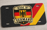 Made In Germany Flag Euro Racing Motorcycle License Plate