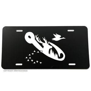 Fishing Hunting Camping Hiking Car Truck License Plate Model-357