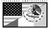 4Pcs Mexico Mexican USA American Subdued Flags Sticker Decals 3" - OwnTheAvenue