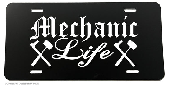 Mechanic Life Hot Rod Muscle Car Racing Drifting Auto License Plate - OwnTheAvenue