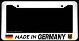 Made In Germany Euro German Flag Car Truck Auto White License Plate Frame - OwnTheAvenue