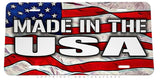 Made In The USA Car Truck Auto Black V03 Metal License Plate - OwnTheAvenue