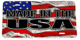 Made In The USA Car Truck Auto Black V02 Metal License Plate - OwnTheAvenue