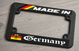 Made In Germany Flag Racing Euro Motorcycle License Plate Frame