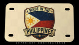 Made In Philippines Flag Motorcycle Metal License Plate
