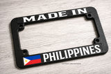 Made In Philippines Flag Motorcycle License Plate Frame