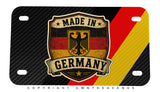 Made In Germany Flag Euro Racing Motorcycle License Plate