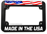 Made In The USA American Flag Motorcycle License Plate Frame - OwnTheAvenue