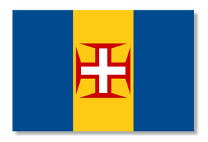 Madeira Country Flag Car Truck Window Bumper Laptop Vinyl Sticker Decal 4"