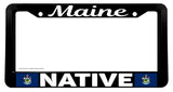 Maine Native Flag Car Truck Auto License Plate Frame