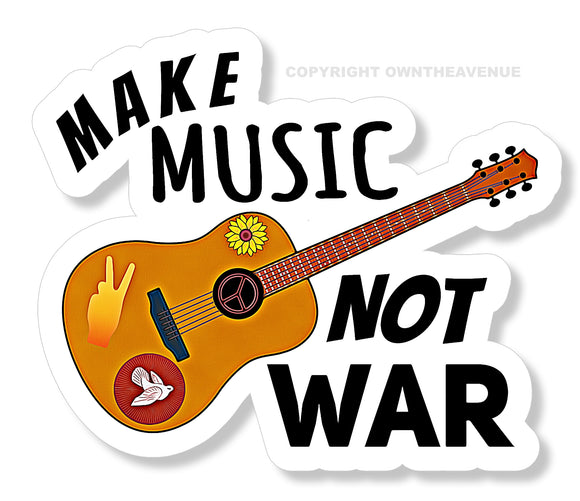 Anti War Peace Love No War Music Car Truck Window Bumper Laptop Sticker Decal