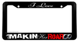 Makin Her Roar! JDM Racing Drifting Hot Rod Muscle Car Truck License Plate Frame - OwnTheAvenue