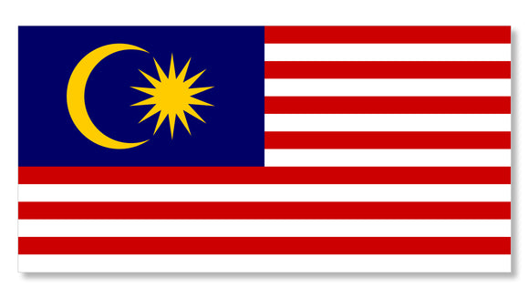 Malaysia Malaysian Country Flag Car Truck Window Bumper Laptop Sticker Decal 4