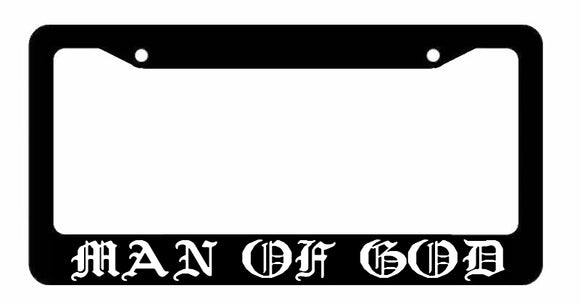 Man of God Religious Christian Jewish Spiritual Car Truck License Plate Frame - OwnTheAvenue
