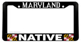 Maryland Native Flag Car Truck Auto License Plate Frame
