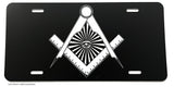 Freemason Mason Masonic Illuminati Eye License Plate Cover Model-V013 - OwnTheAvenue